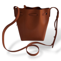 Bolsa Mansur Gavriel Bucket Couro Caramelo