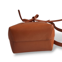 Bolsa Mansur Gavriel Bucket Couro Caramelo