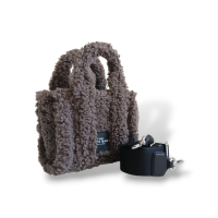 Bolsa Marc Jacobs The Teddy Cinza Small 