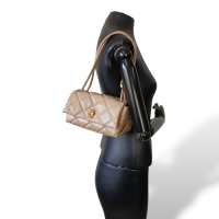 Bolsa Marc Jacobs The Quilted Leather Dual Bege Bolsa Marc Jacobs The Quilted Leather Dual Bege