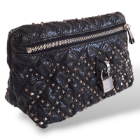 Clutch Marc Jacobs Studs Padlock Preta Clutch Marc Jacobs Studs Padlock Preta