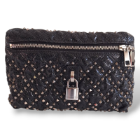 Clutch Marc Jacobs Studs Padlock Preta Clutch Marc Jacobs Studs Padlock Preta