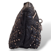 Clutch Marc Jacobs Studs Padlock Preta Clutch Marc Jacobs Studs Padlock Preta