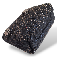 Clutch Marc Jacobs Studs Padlock Preta Clutch Marc Jacobs Studs Padlock Preta