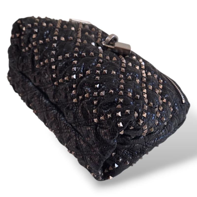 Clutch Marc Jacobs Studs Padlock Preta Clutch Marc Jacobs Studs Padlock Preta