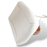 Bolsa Sportmax Branca com Alça em Madeira