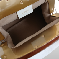 Bolsa Sportmax Branca com Alça em Madeira