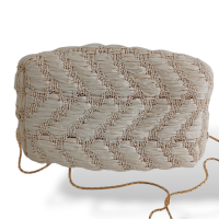 Clutch 13 BC de Palha com Detalhes Coloridos