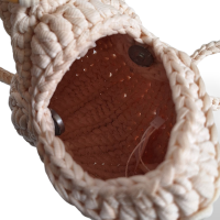 Bolsa De Crochê Off White