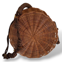 Bolsa de Palha Com Acrílico Tartaruga