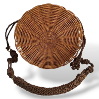 Bolsa de Palha Com Acrílico Tartaruga