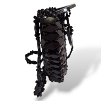 Bolsa Marrom em Madeira Artesanal