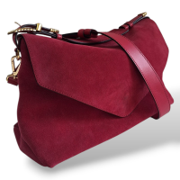 Bolsa Alberta Ferreti Suede Rosa