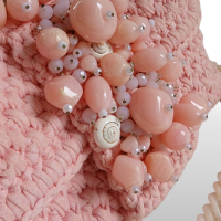 Bolsa Crochê Vasilis and Roxane Rosa