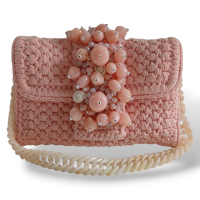 Bolsa Crochê Vasilis and Roxane Rosa