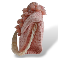 Bolsa Crochê Vasilis and Roxane Rosa