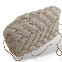 Clutch 13 BC de Palha com Detalhes Coloridos