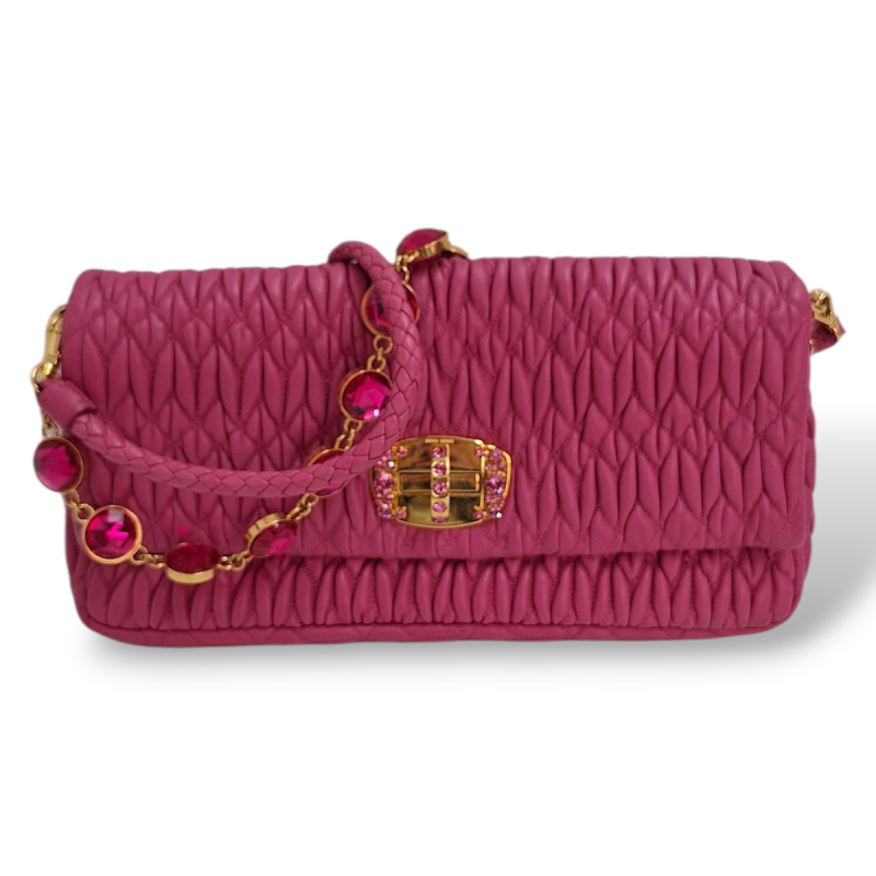 Bolsa Miu Miu Iconic Crystal Pink