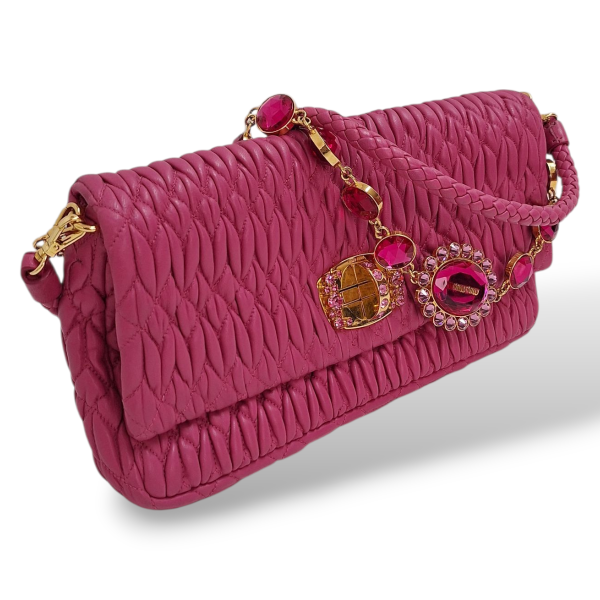 Bolsa Miu Miu Iconic Crystal Pink