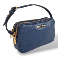 Bolsa Miu Miu Mini Azul 