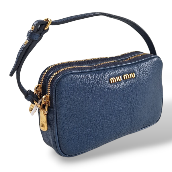 Bolsa Miu Miu Mini Azul 