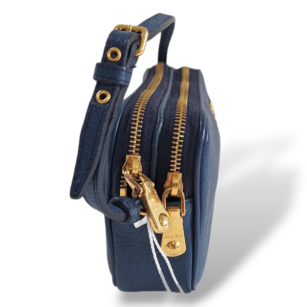 Bolsa Miu Miu Mini Azul 