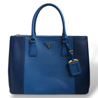 Bolsa Prada Galleria Bicolor Azul