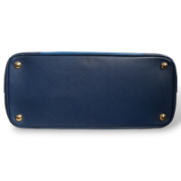 Bolsa Prada Galleria Bicolor Azul