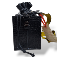 Bolsa Off White Preta Crossbody