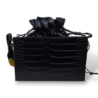 Bolsa Off White Preta Crossbody