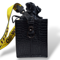 Bolsa Off White Preta Crossbody