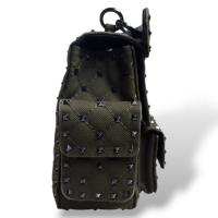 Bolsa Valentino Rockstud Canvas Verde