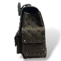 Bolsa Valentino Rockstud Canvas Verde