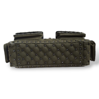 Bolsa Valentino Rockstud Canvas Verde