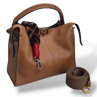 Bolsa Fendi Peekaboo X-Lite Medium Caramelo
