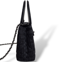 Bolsa Chanel Nano Kelly Denim Preta