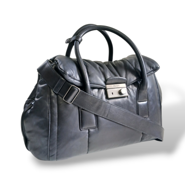 Bolsa Prada Sound Bomber Preta 