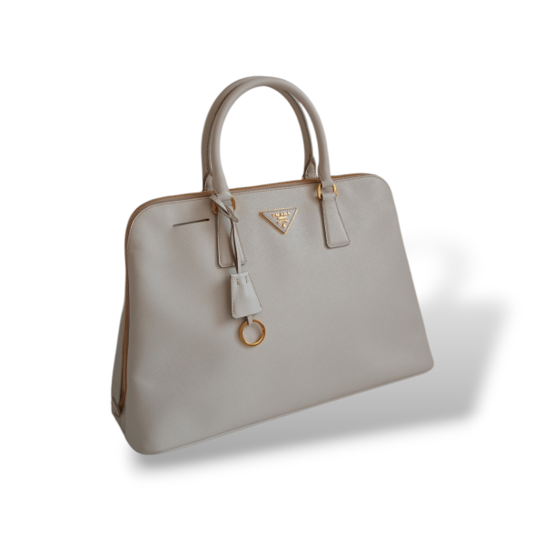 Bolsa Prada Promenade Saffiano Lux Off White 