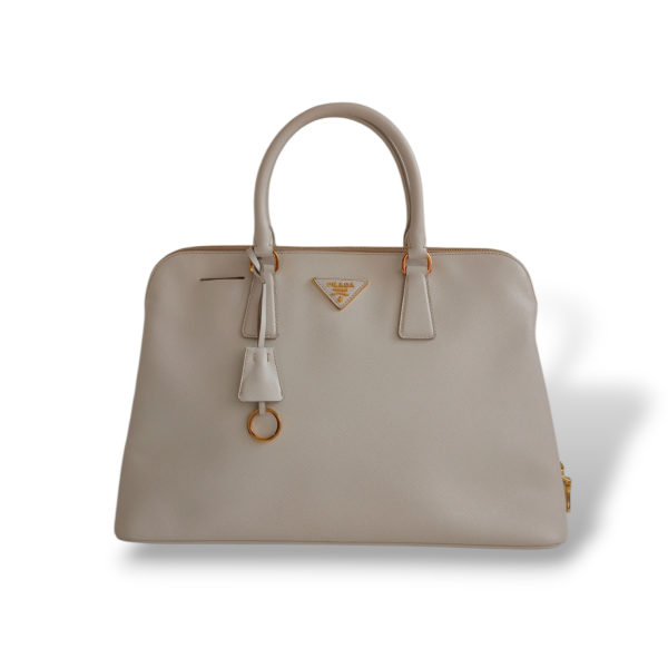 Bolsa Prada Promenade Saffiano Lux Off White 