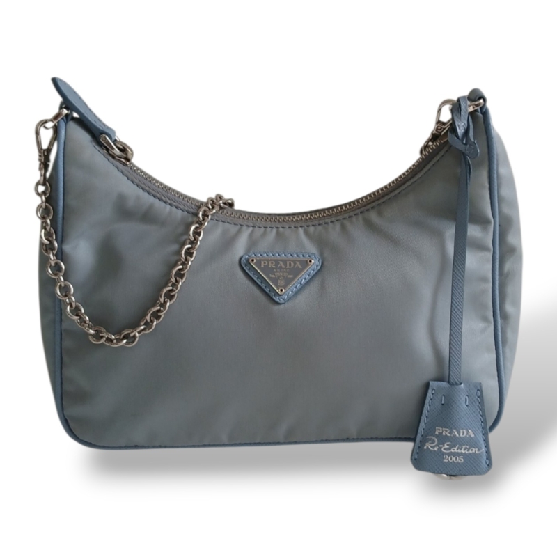 Bolsa Prada Re Edition Nylon Azul 2005