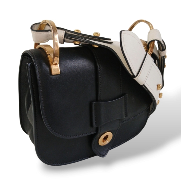 Bolsa Prada Pionnière Couro Preto