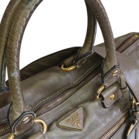 Bolsa Prada Glace Calf Cinza Bolsa Prada Glace Calf Cinza