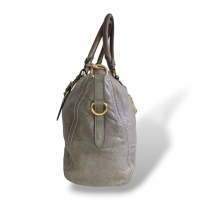 Bolsa Prada Glace Calf Cinza Bolsa Prada Glace Calf Cinza