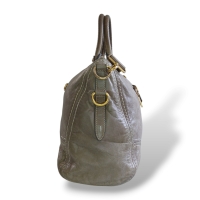 Bolsa Prada Glace Calf Cinza Bolsa Prada Glace Calf Cinza