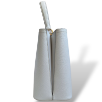 Bolsa Prada Panier Saffiano Off White