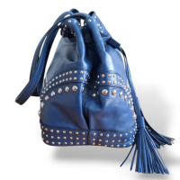 Bolsa Prada Bucket Azul Marinho 