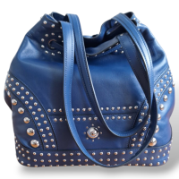 Bolsa Prada Bucket Azul Marinho 
