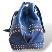 Bolsa Prada Bucket Azul Marinho 