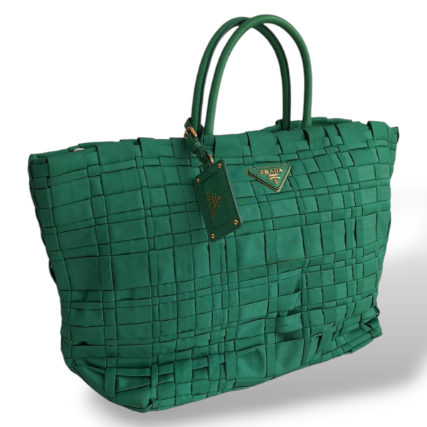 Bolsa Prada Tressê Nylon Verde