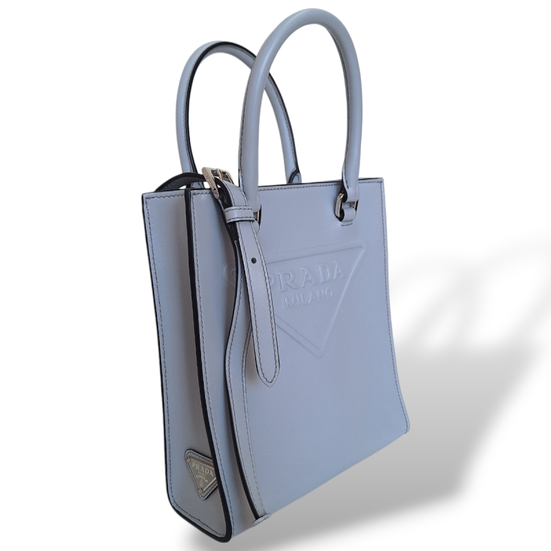 Bolsa Prada Bolso Mini Tote Cinza 